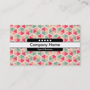 Center Band 5 Spots - Hexagon Pattern 04 Business Card