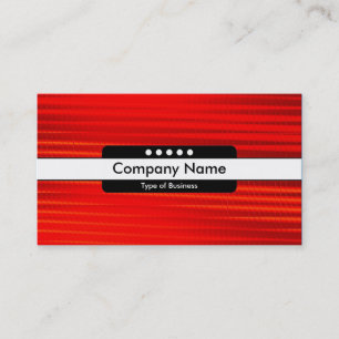 Center Band 5 Spots - Hot Red Business Card