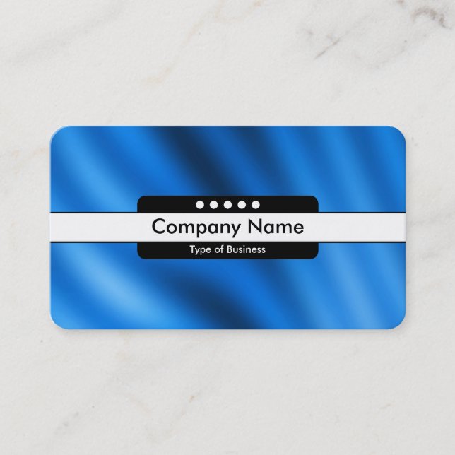 Center Band 5 Spots - Indigo Gradient Business Card (Front)