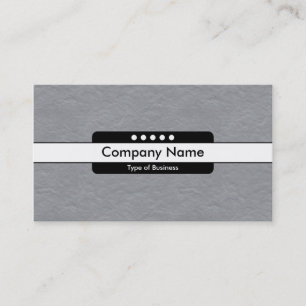 Center Band 5 Spots - Mid-Gray Paper Texture Business Card