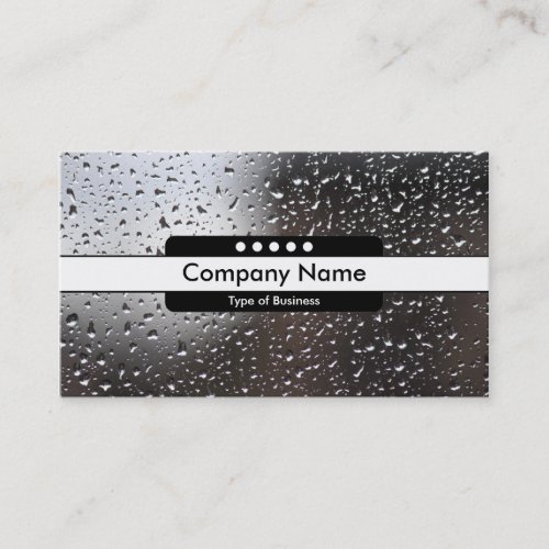Center Band 5 Spots _ Rain on a Window Business Card