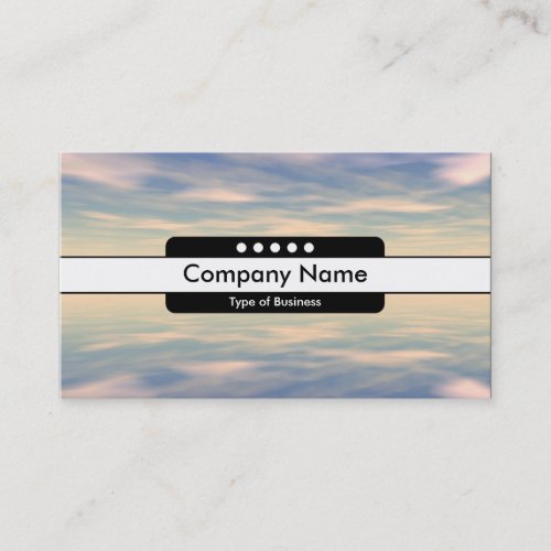 Center Band 5 Spots - Reflections II Business Card Templates