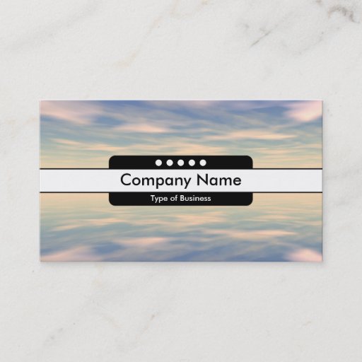 Customizable Center Band 5 Spots - Reflections II Business Card Templates