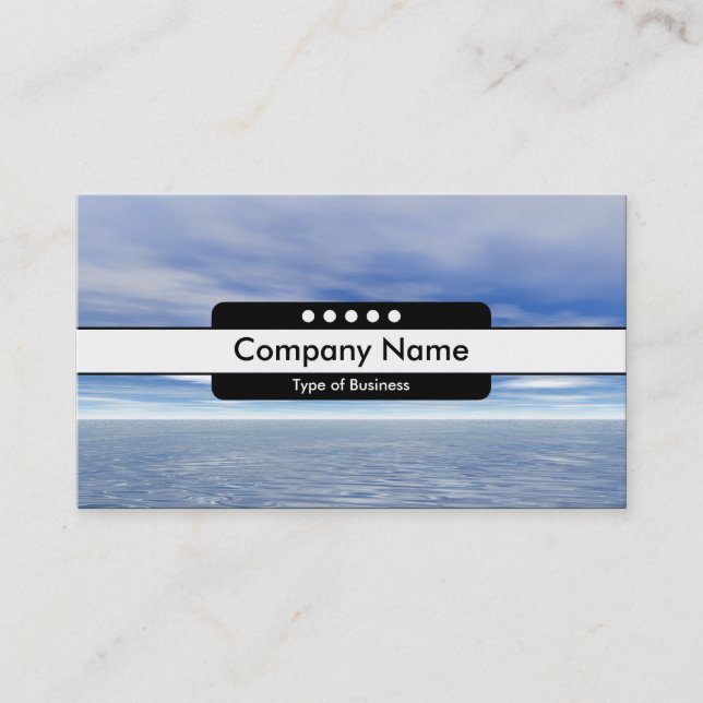 Center Band 5 Spots - Sea and Sky Business Card (Front)