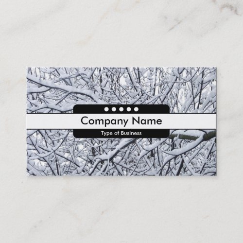 Center Band 5 Spots _ Snowy Branches Business Card