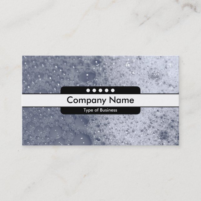 Center Band 5 Spots - Soap Bubbles 03 Business Card (Front)