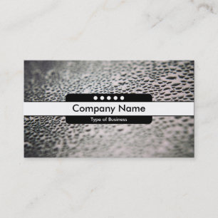 Center Band 5 Spots - Water Droplets on Glass 02 Business Card
