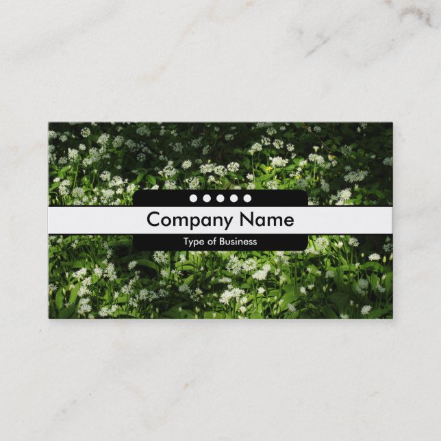 Center Band 5 Spots - Wild Garlic Business Card (Front)