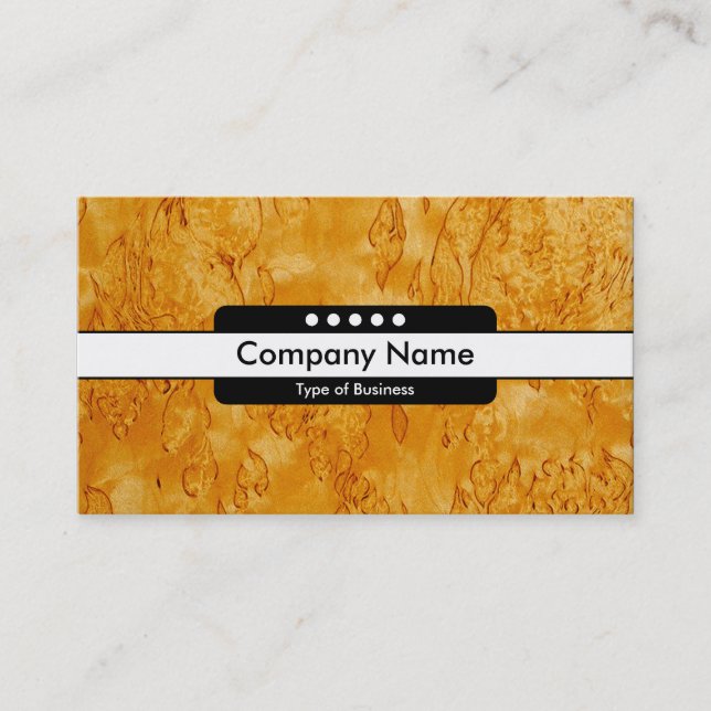 Center Band 5 Spots - Wood 03 Business Card (Front)