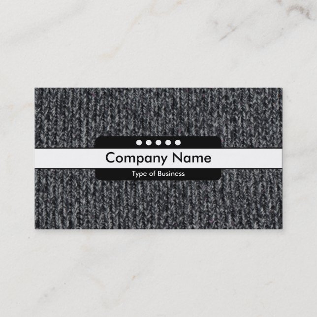 Center Band 5 Spots - Woolly Jumper 02 Business Card (Front)