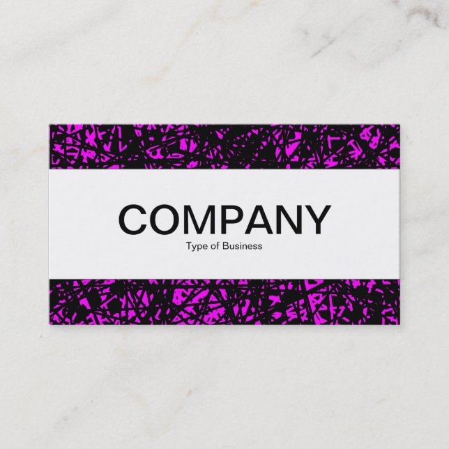 Center Band  - Abstract Lines - Magenta Business Card (Front)
