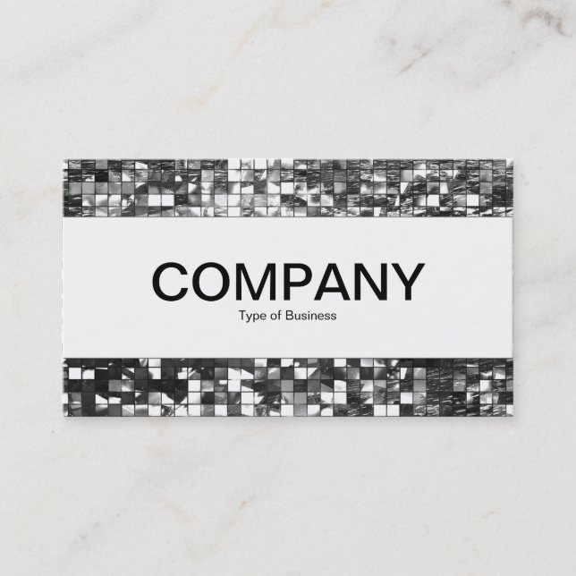 Center Band  - Abstract Mosaic Business Card (Front)