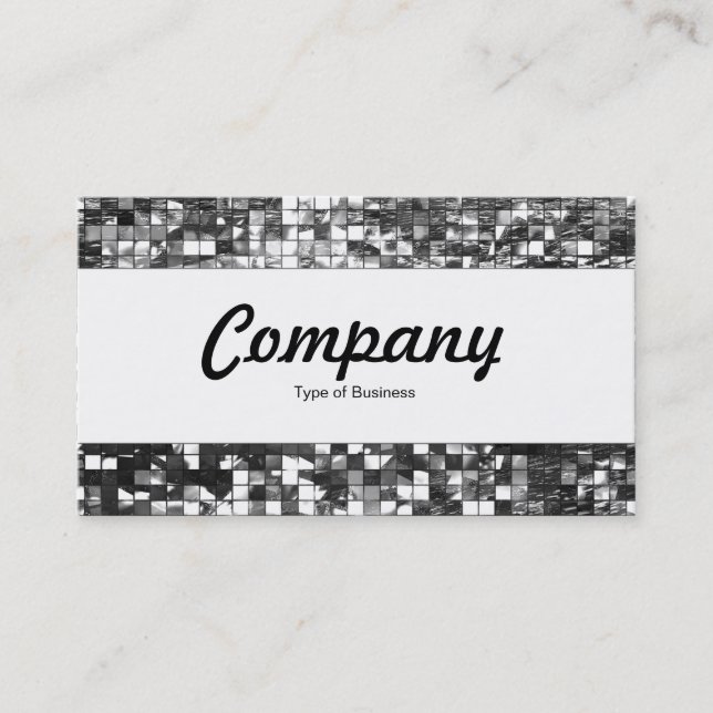 Center Band  - Abstract Mosaic Business Card (Front)