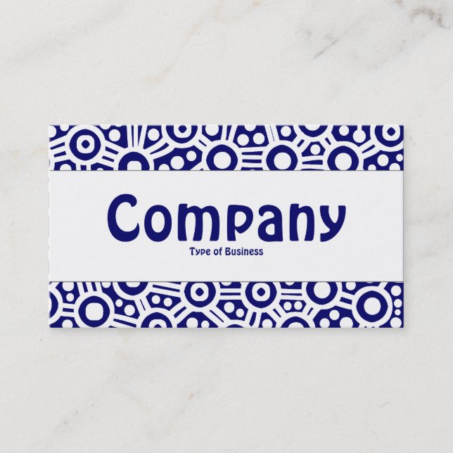 Center Band - Alien Circuits - Dark Blue Business Card (Front)