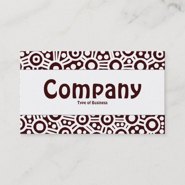 Center Band - Alien Circuits - Dark Brown Business Card (Front)