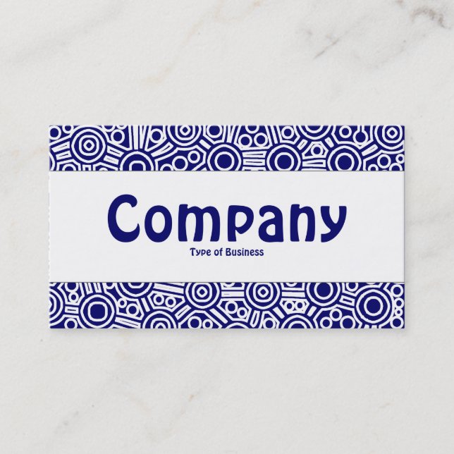 Center Band - Alien Circuits II - Dark Blue Business Card (Front)