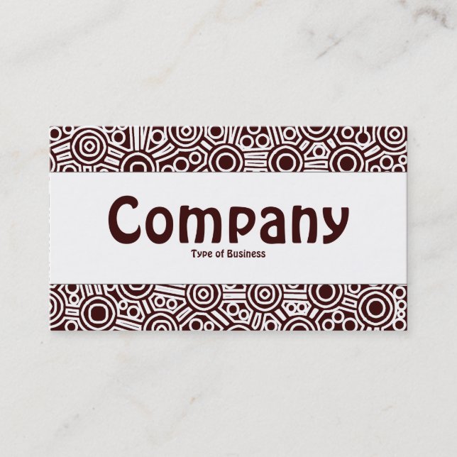 Center Band - Alien Circuits II - Dark Brown Business Card (Front)