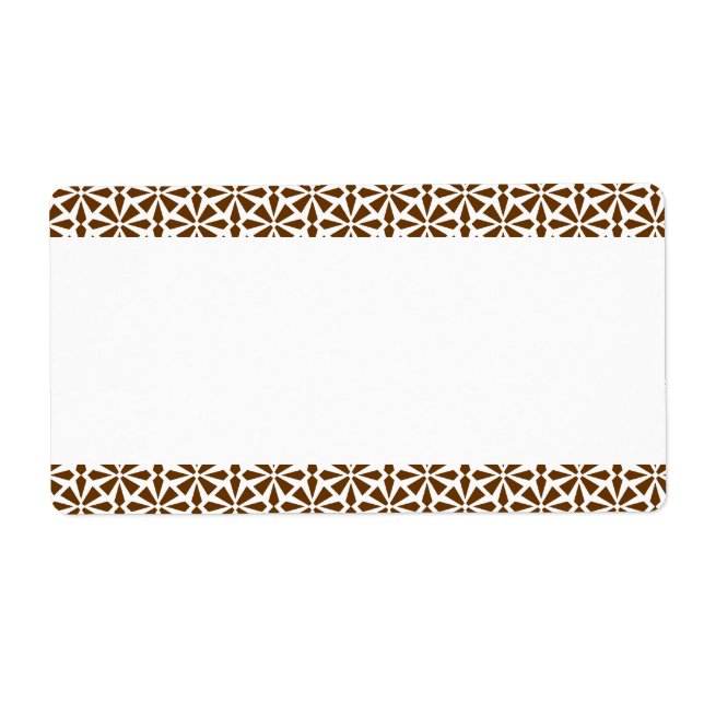 Center Band - Art Deco Pattern Label (Front)