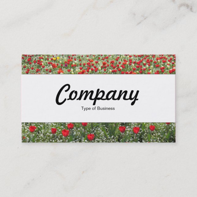 Center Band  - Bed of Tulips Business Card (Front)