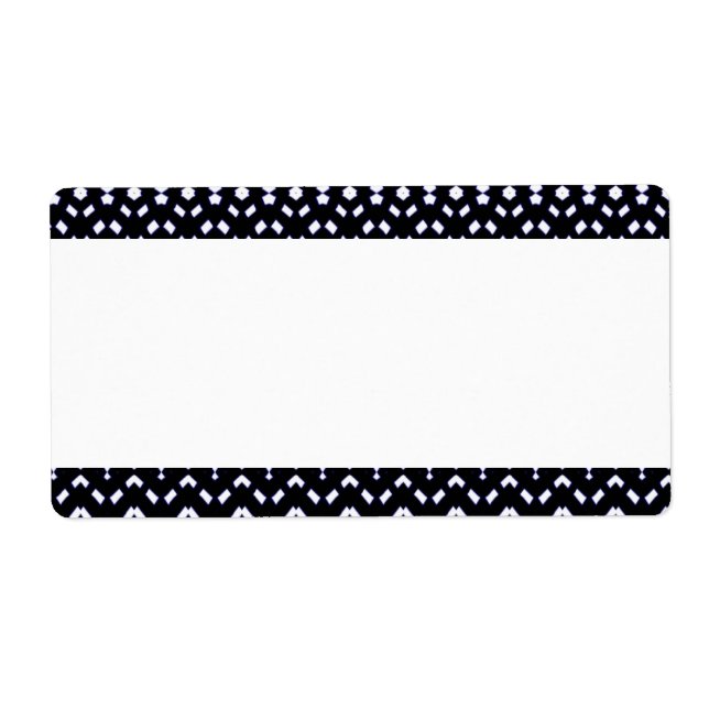 Center Band - Black & White Pattern Label (Front)