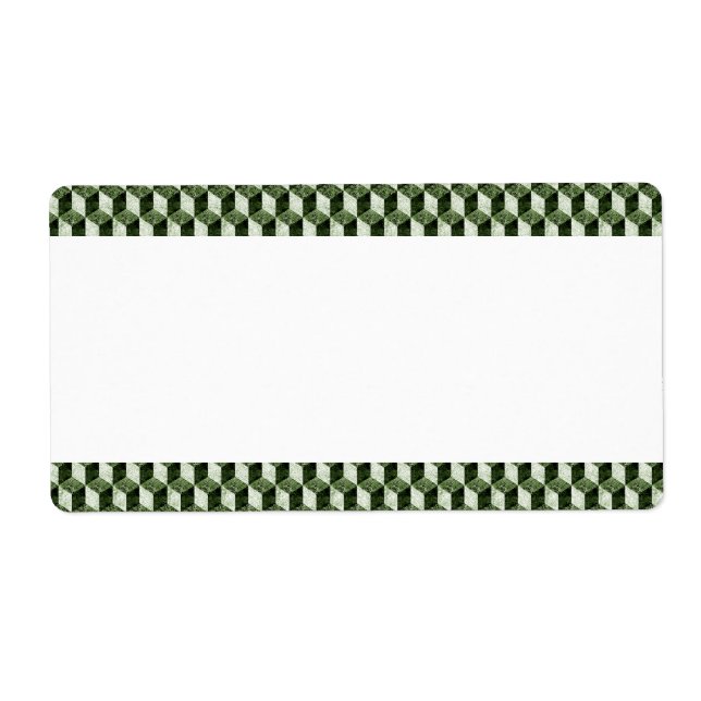 Center Band - Block Pattern Label (Front)