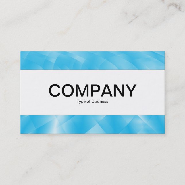 Center Band  - Blue Curves Business Card (Front)