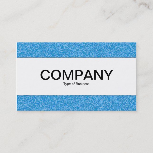 Center Band  - Blue Plasma Tex Business Card (Front)