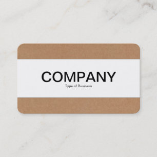 Center Band - Cardboard Business Card