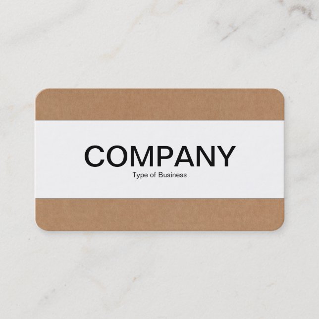 Center Band - Cardboard Business Card (Front)