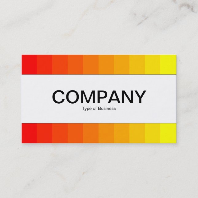 Center Band  - Color Transition Business Card (Front)