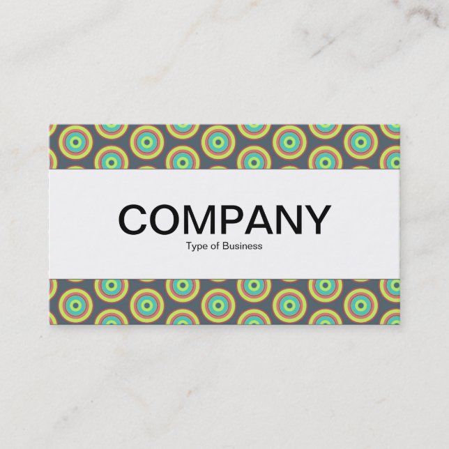 Center Band  - Colorful Circles 04 Business Card (Front)