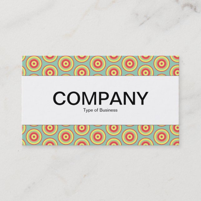 Center Band  - Colorful Circles Business Card (Front)