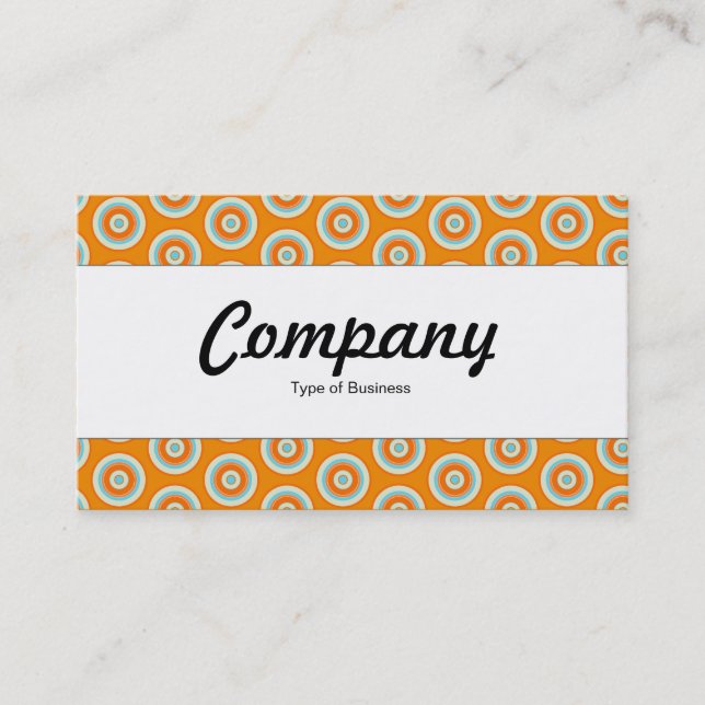 Center Band  - Colorful Circles Business Card (Front)