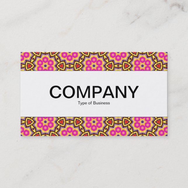 Center Band  - Colorful Geometric 02 Business Card (Front)