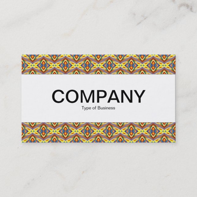 Center Band  - Colorful Geometric 06 Business Card (Front)