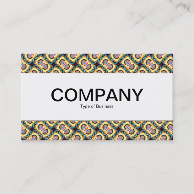 Center Band  - Colorful Geometric 08 Business Card (Front)