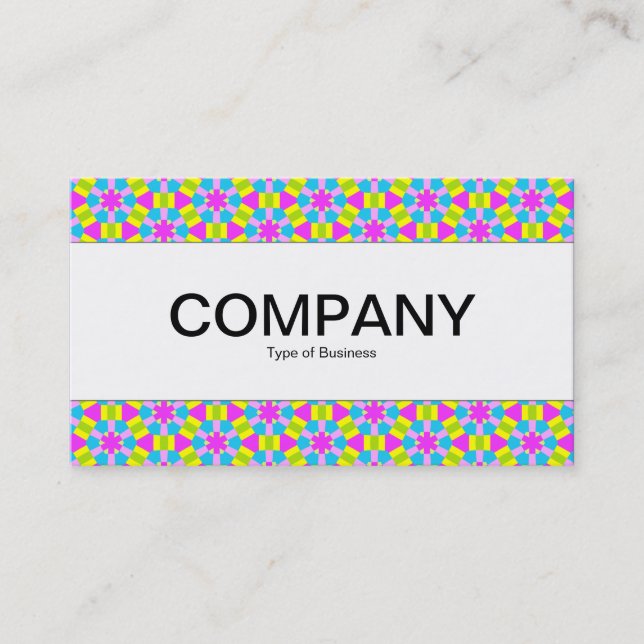 Center Band  - Colorful Geometric Business Card (Front)