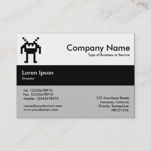 Center Band Colors - Black - Nanobot Business Card