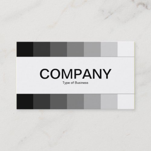 Center Band _ Colors Black to White Business Card