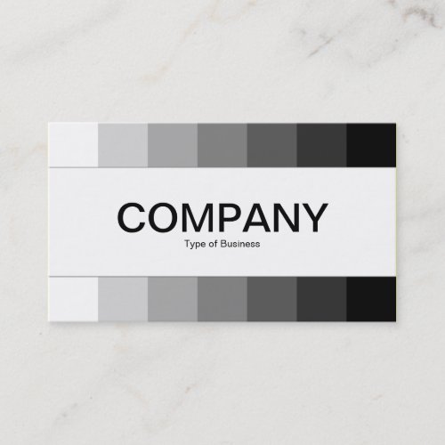 Center Band _ Colors White to Black Business Card