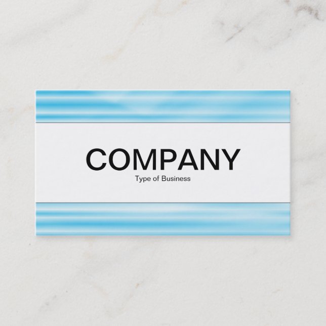Center Band  - Corrugated Blue Business Card (Front)