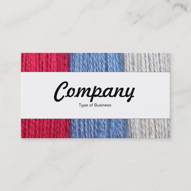 Center Band  - Darning Thread Business Card (Front)