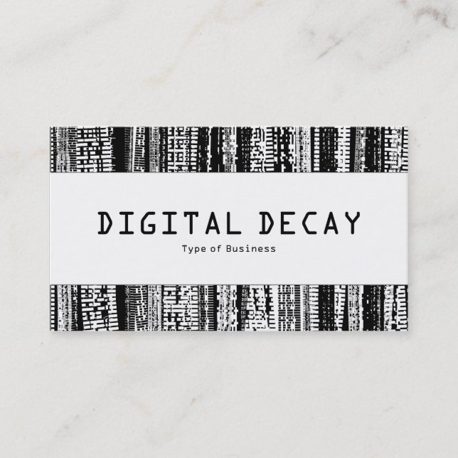 Center Band  - Digital Decay Business Card (Front)