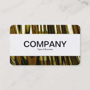 Center Band (edged) - Abstract Gold Business Card