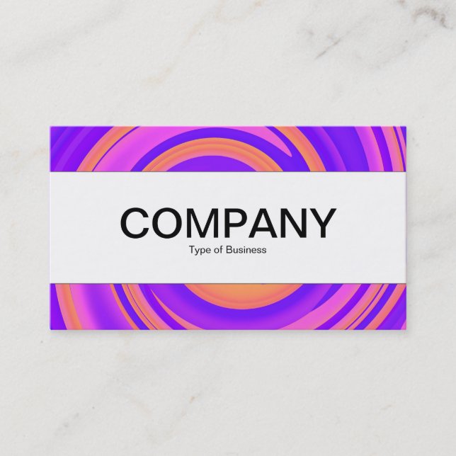 Center Band (edged) - Abstract Swirl 250816 - 01c Business Card (Front)