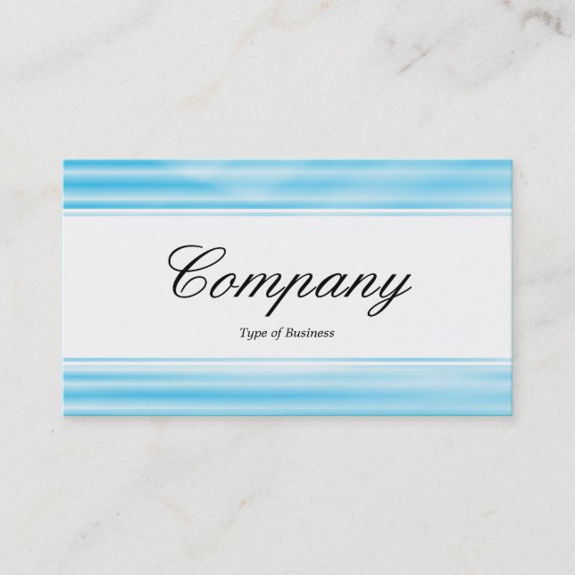 Center Band (edged) - Corrugated Blue Business Card (Front)