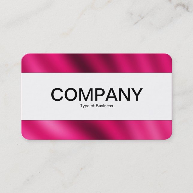 Center Band (edged) - Crimson Gradient Business Card (Front)