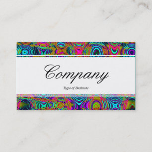 Center Band (edged) - Fractal Abstract 191111a Business Card