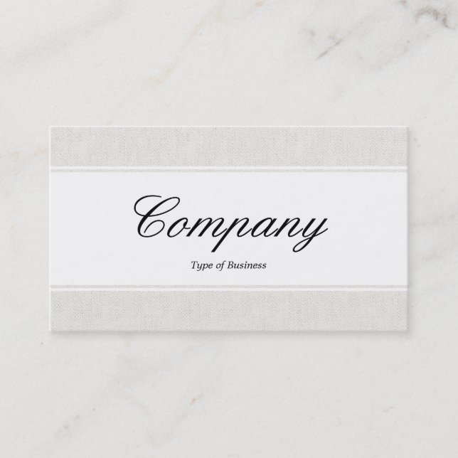 Center Band (edged) - Script - Canvas Look Business Card (Front)