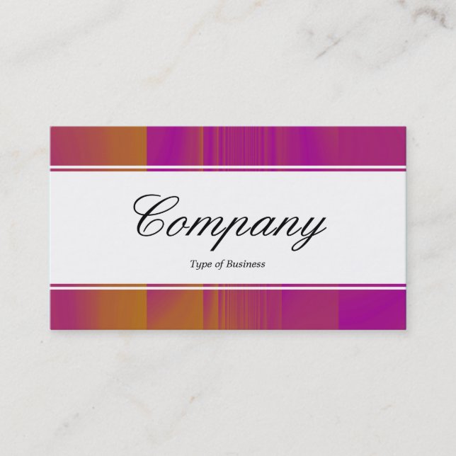 Center Band (edged) - Script - Color Tex Business Card (Front)